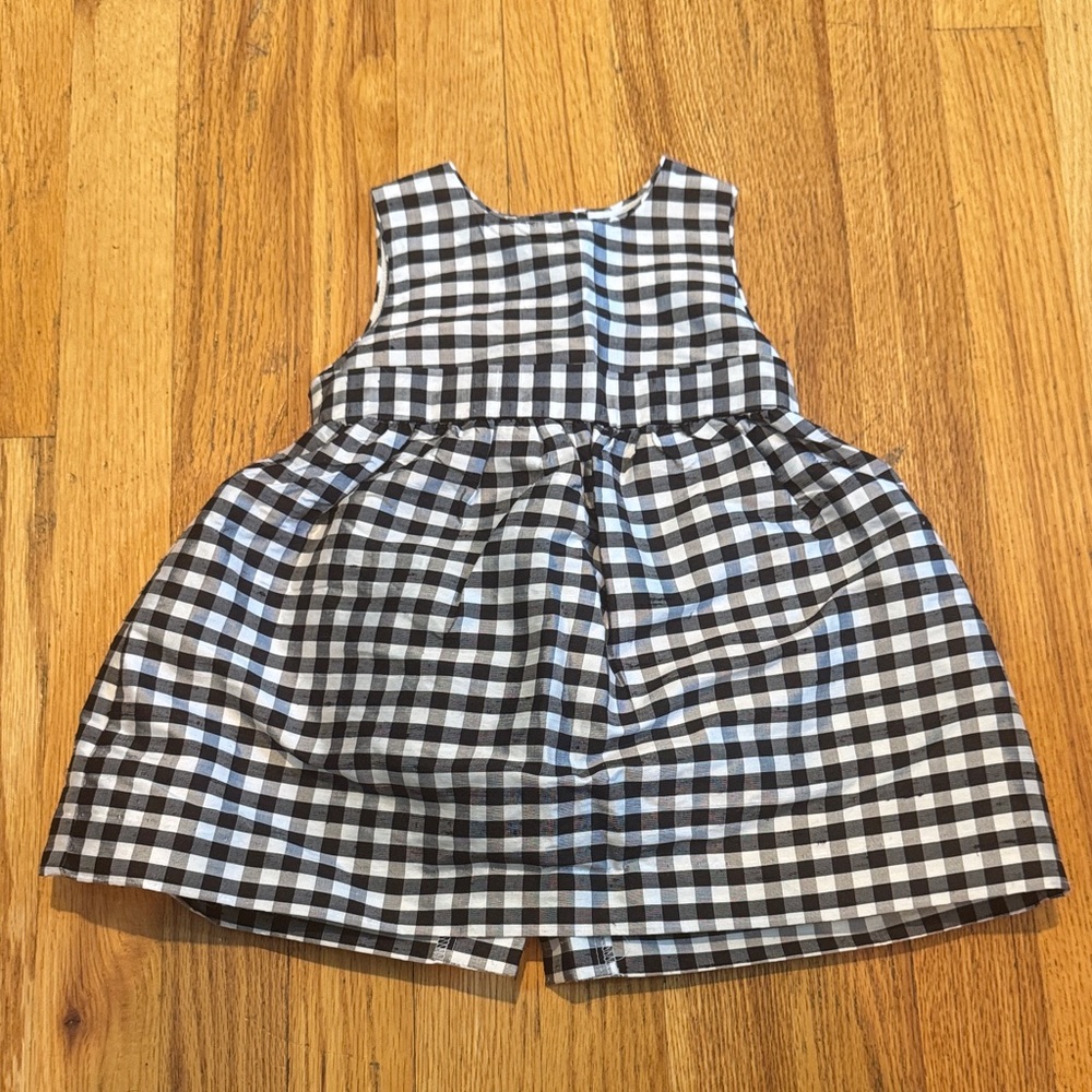 Pottery Barn Kids Checkered Dress That Comes With Matching Bottoms Size 6-12